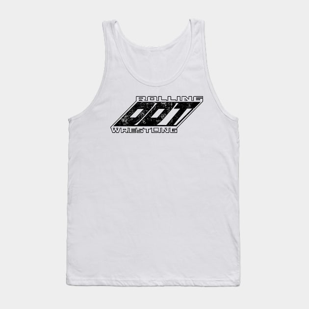 Rolling DDT Wrestling Logo (B&W) Tank Top by Broaxium